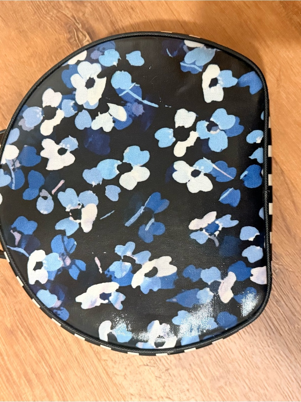 kate spade Black & White Striped Travel Bag Set with Floral Cosmetic Cases - Picture 12 of 16